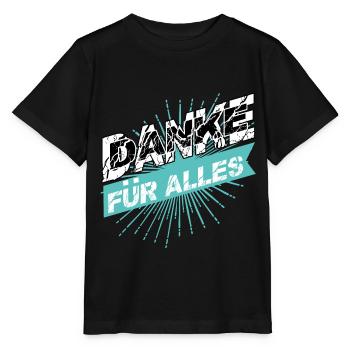 DANKE für Alles - Stanley/Stella Kinder T-Shirt MINI CREATOR  - Schwarz - Vorne - Mikhail (115cm)