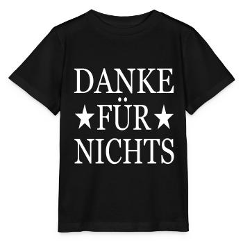 Danke für nichts - Stanley/Stella Kinder T-Shirt MINI CREATOR  - Schwarz - Vorne - Mikhail (115cm)