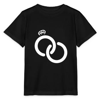 Wedding rings marriage rings ring marry wedding marriage - Stanley/Stella MINI CREATOR Kids’ T-Shirt - black - Front - Mikhail (115cm)