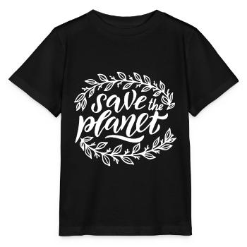 Rette den Planeten - Stanley/Stella Kinder T-Shirt MINI CREATOR  - Schwarz - Vorne - Mikhail (115cm)