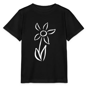 Flower plant gardener flowers bloom garden blooming - Stanley/Stella MINI CREATOR Kids’ T-Shirt - black - Front - Mikhail (115cm)