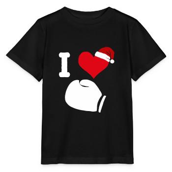 Boxing glove boxing gloves christmas boxing boxer - Stanley/Stella MINI CREATOR Kids’ T-Shirt - black - Front - Mikhail (115cm)