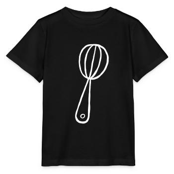 Whisk kitchen cook bake gift amateur chef - Stanley/Stella MINI CREATOR Kids’ T-Shirt - black - Front - Mikhail (115cm)