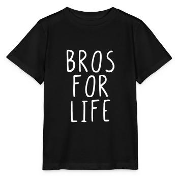 Bros for life - Stanley/Stella Kinder T-Shirt MINI CREATOR  - Schwarz - Vorne - Mikhail (115cm)