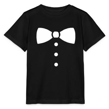 Fliege Schick Anzug Anlass Kinder Geschenk schön - Stanley/Stella Kinder T-Shirt MINI CREATOR  - Schwarz - Vorne - Mikhail (115cm)