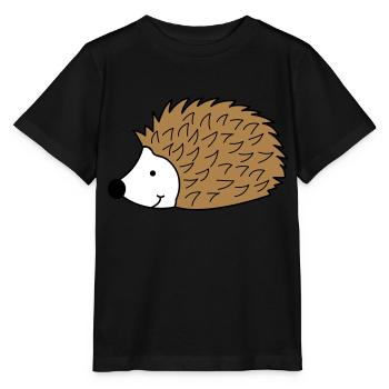 hedgehog 02 - Stanley/Stella MINI CREATOR Kids’ T-Shirt - black - Front - Mikhail (115cm)