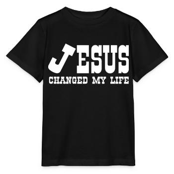 Jésus-Christ Dieu Dieu - T-shirt bio MINI CREATOR Stanley/Stella Enfant - noir - Devant - Mikhail (115cm)