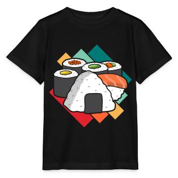 Sushi - T-shirt bio MINI CREATOR Stanley/Stella Enfant - noir - Devant - Mikhail (115cm)