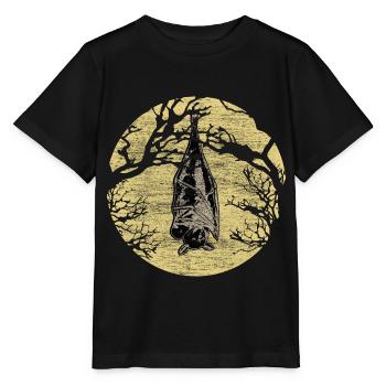 Fledermaus Blut Nachtaktiv - Stanley/Stella Kinder T-Shirt MINI CREATOR  - Schwarz - Vorne - Mikhail (115cm)