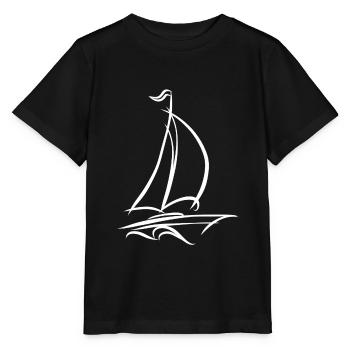 Voile bateau voile bateau voile voile - T-shirt bio MINI CREATOR Stanley/Stella Enfant - noir - Devant - Mikhail (115cm)