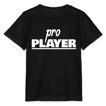 PRO PLAYER weiß, unisex - Stanley/Stella Kinder T-Shirt MINI CREATOR  - Schwarz - Vorne - Mikhail (115cm)