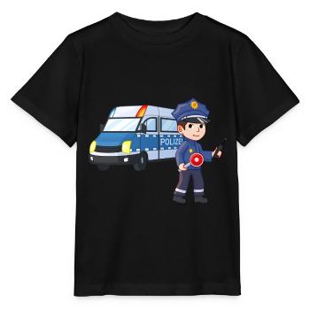 Jour d’anniversaire d’anniversaire de la police - T-shirt bio MINI CREATOR Stanley/Stella Enfant - noir - Devant - Mikhail (115cm)