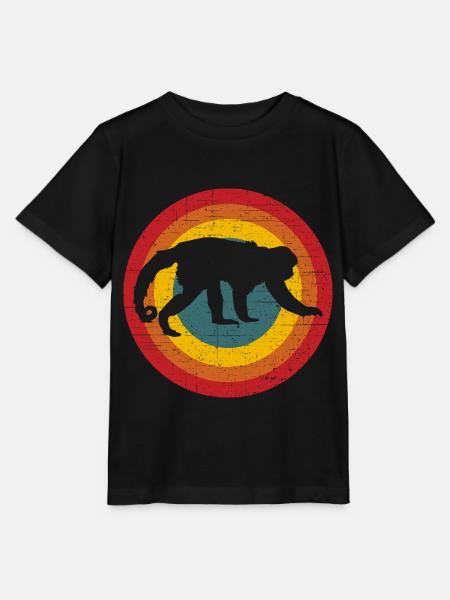 Affe - Stanley/Stella Kinder T-Shirt MINI CREATOR  - Schwarz