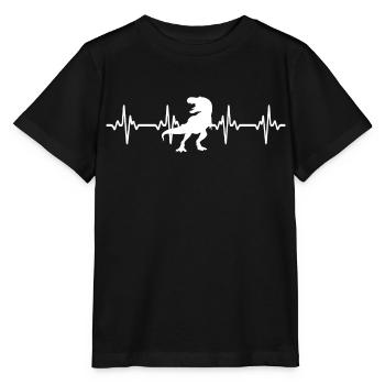 Dinosaurier Dino Dinosaur - Stanley/Stella MINI CREATOR Kids’ T-Shirt - black - Front - Mikhail (115cm)