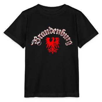 brandenburg mit Adler - Stanley/Stella Kinder T-Shirt MINI CREATOR  - Schwarz - Vorne - Mikhail (115cm)