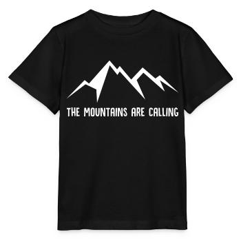 The Mountains Are Calling - Stanley/Stella MINI CREATOR Kids’ T-Shirt - black - Front - Mikhail (115cm)