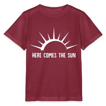 Voici le soleil - T-shirt bio MINI CREATOR Stanley/Stella Enfant - bordeaux - Devant - Kain (125cm)