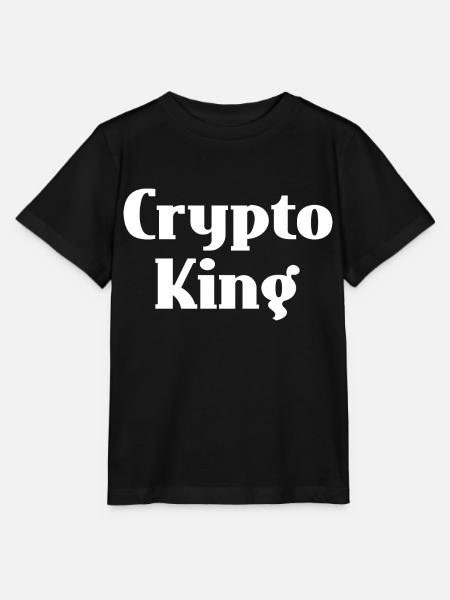 crypto king - Stanley/Stella Kinder T-Shirt MINI CREATOR - Schwarz