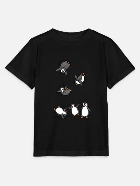 Pinguin - Stanley/Stella Kinder T-Shirt MINI CREATOR - Schwarz