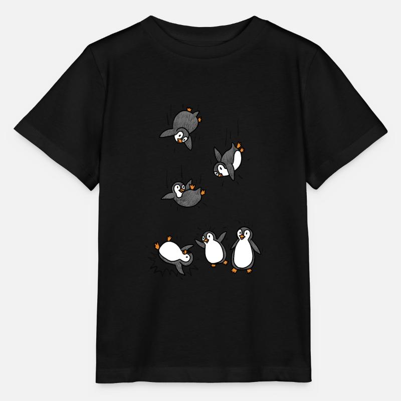 Pinguin - Stanley/Stella Kinder T-Shirt MINI CREATOR - Schwarz