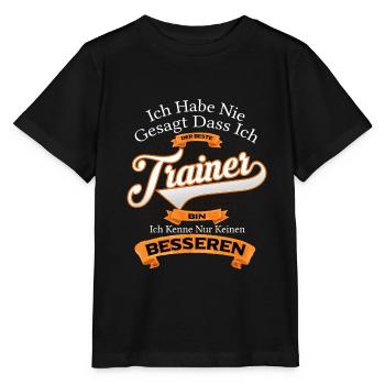 Trainer - Stanley/Stella Kinder T-Shirt MINI CREATOR  - Schwarz - Vorne - Mikhail (115cm)