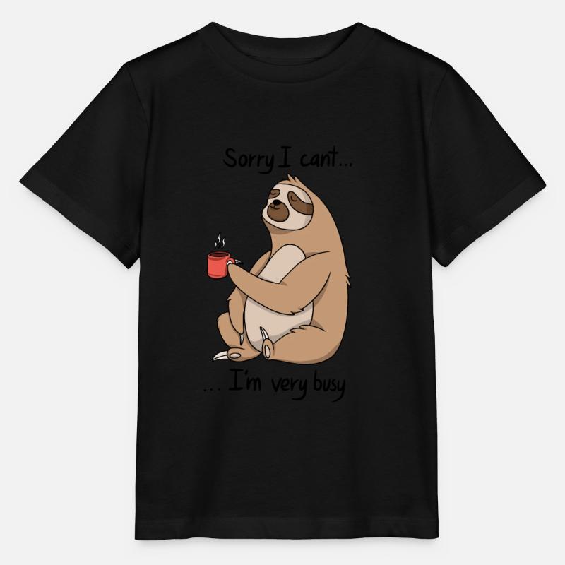 Faultier - Stanley/Stella Kinder T-Shirt MINI CREATOR  - Schwarz