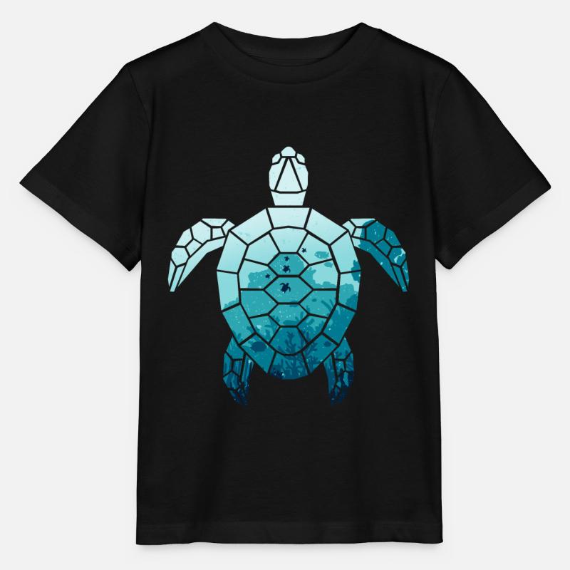 Tortue - T-shirt bio MINI CREATOR Stanley/Stella Enfant - noir