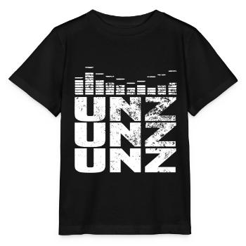 unz unz unz techno - Stanley/Stella MINI CREATOR Kids’ T-Shirt - black - Front - Mikhail (115cm)