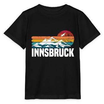 Innsbruck sonnenuntergang - Stanley/Stella Kinder T-Shirt MINI CREATOR  - Schwarz - Vorne - Mikhail (115cm)