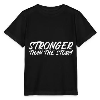 Plus fort que la tempête - T-shirt bio MINI CREATOR Stanley/Stella Enfant - noir - Devant - Mikhail (115cm)