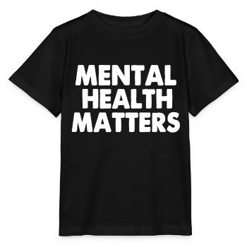 Psychische Gesundheit ist wichtig - Stanley/Stella Kinder T-Shirt MINI CREATOR  - Schwarz - Vorne - Mikhail (115cm)