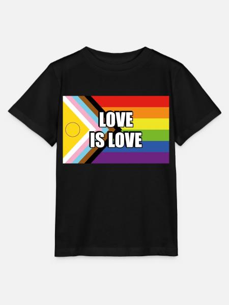 Intersex Inclusive Pride Progress Pride Flag - T-shirt MINI CREATOR barn från Stanley/Stella - svart