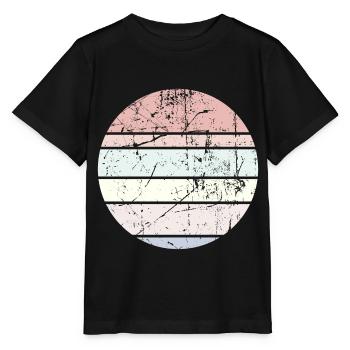 Contexte Pastel Circle - T-shirt bio MINI CREATOR Stanley/Stella Enfant - noir - Devant - Mikhail (115cm)