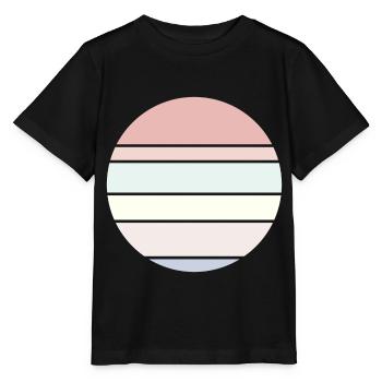 Contexte Pastel Circle - T-shirt bio MINI CREATOR Stanley/Stella Enfant - noir - Devant - Mikhail (115cm)