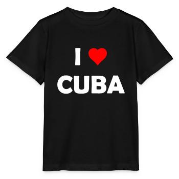 J’aime Cuba - J’aime Cuba - La Havane - Caraïbes - T-shirt bio MINI CREATOR Stanley/Stella Enfant - noir - Devant - Mikhail (115cm)