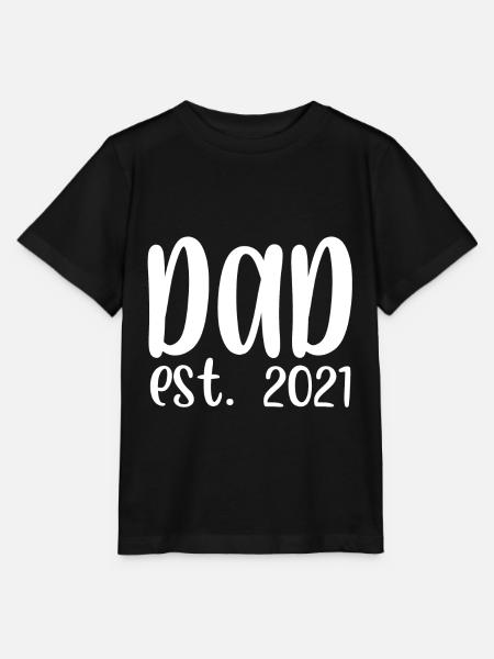 Dad est 2021 - Stanley/Stella Kinder T-Shirt MINI CREATOR - Schwarz