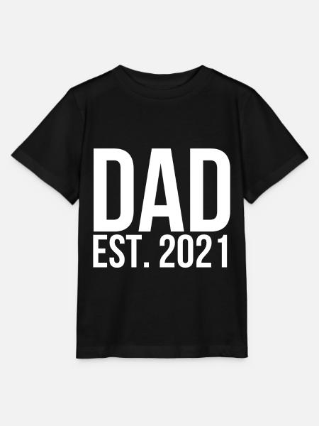 Dad est 2021 - Stanley/Stella Kinder T-Shirt MINI CREATOR - Schwarz
