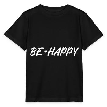 Be Happy - Stanley/Stella MINI CREATOR Kids’ T-Shirt - black - Front - Mikhail (115cm)