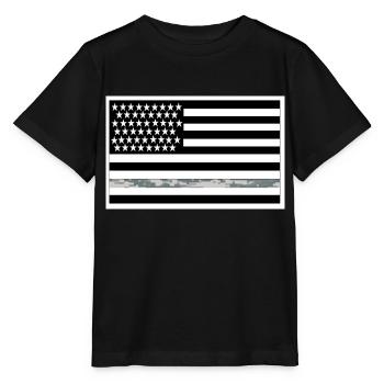 Armée de l’air du drapeau des États-Unis - T-shirt bio MINI CREATOR Stanley/Stella Enfant - noir - Devant - Mikhail (115cm)
