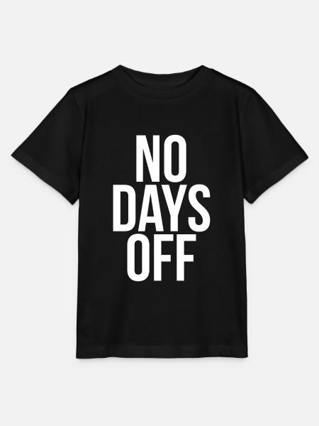 No days off - Stanley/Stella Kinder T-Shirt MINI CREATOR - Schwarz