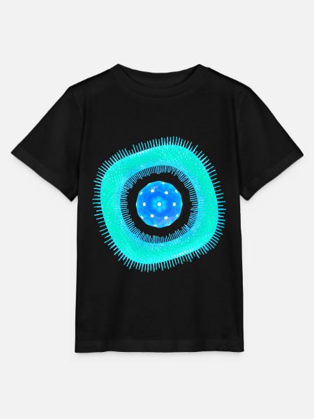 Abstrakte Zelle - Stanley/Stella Kinder T-Shirt MINI CREATOR  - Schwarz