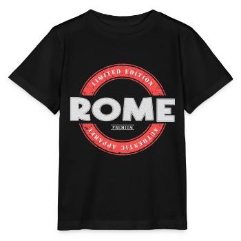 Rome Rome Italy City Skyline Home Love - Stanley/Stella MINI CREATOR Kids’ T-Shirt - black - Front - Mikhail (115cm)