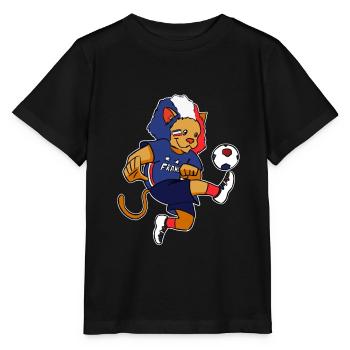 Supporter équipe de france coupe du monde football - T-shirt bio MINI CREATOR Stanley/Stella Enfant - noir - Devant - Mikhail (115cm)