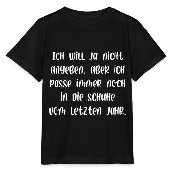 Ich will ja nicht angeben aber - Stanley/Stella Kinder T-Shirt MINI CREATOR  - Schwarz - Vorne - Mikhail (115cm)