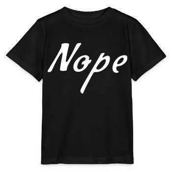 Nope - Stanley/Stella Kinder T-Shirt MINI CREATOR  - Schwarz - Vorne - Mikhail (115cm)