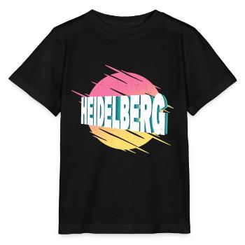 Heidelberg Allemagne City Font Vintage Rétro - T-shirt bio MINI CREATOR Stanley/Stella Enfant - noir - Devant - Mikhail (115cm)