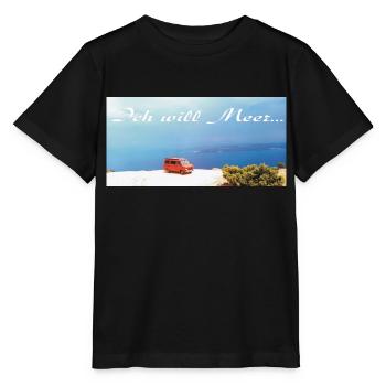 Ich will Meer - Stanley/Stella Kinder T-Shirt MINI CREATOR  - Schwarz - Vorne - Mikhail (115cm)