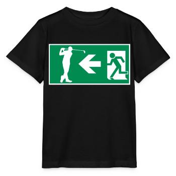 Sortie de secours au terrain de golf Golf Hobby Design - T-shirt bio MINI CREATOR Stanley/Stella Enfant - noir - Devant - Mikhail (115cm)