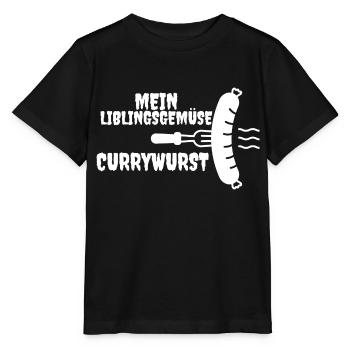 Currywurst Tag - Stanley/Stella Kinder T-Shirt MINI CREATOR  - Schwarz - Vorne - Mikhail (115cm)