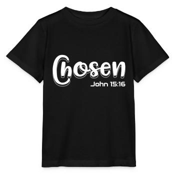 Christian Design Auserwählt Johannes 15 Vers 16 - Stanley/Stella Kinder T-Shirt MINI CREATOR  - Schwarz - Vorne - Mikhail (115cm)